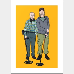 Detectorists - Lance & Andy - DMDC Line up Posters and Art